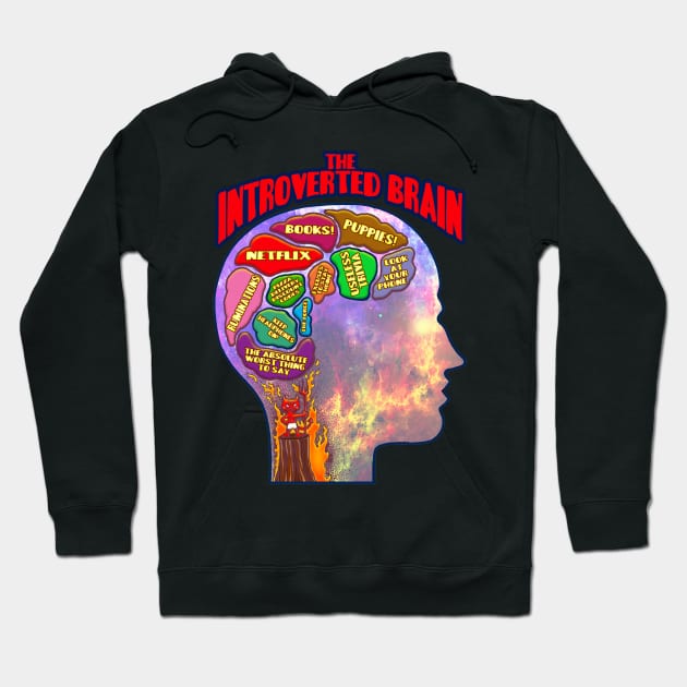 Introverted Brain Hoodie by Intelligent Designs